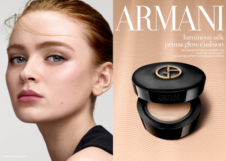 ARMANI全新「#高光氣墊」 x 2025 夏日美妝新品：#水潤絲光高光胭脂液 、 #鏡光豐盈唇蜜  打造ARMANI盛夏水漾閃爍妝容