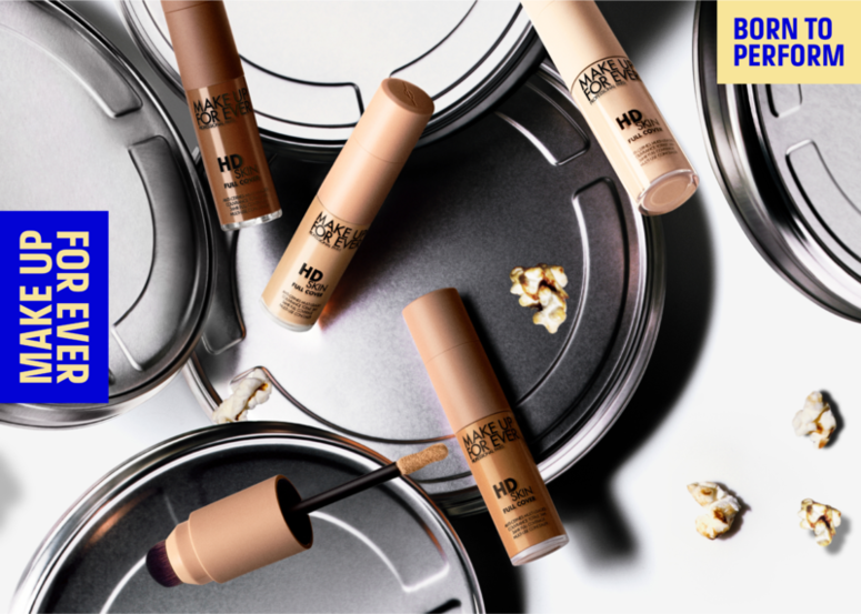 8月新品: MAKE UP FOR EVER HD SKIN雙效粉底遮瑕霜 (連掃頭) 零負擔貼面無痕