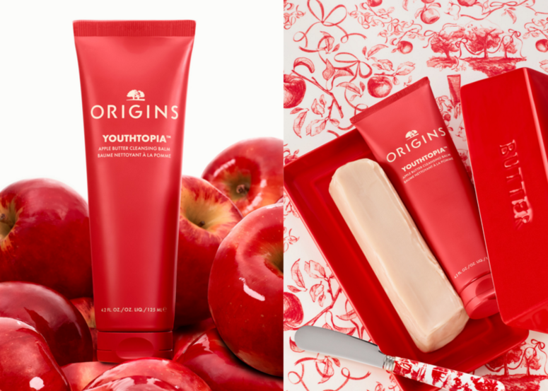 ORIGINS 全新Youthtopia™ 蘋果活肌潔淨膏 奶油霜狀質地一抹融膚 重塑最純淨的透亮素肌