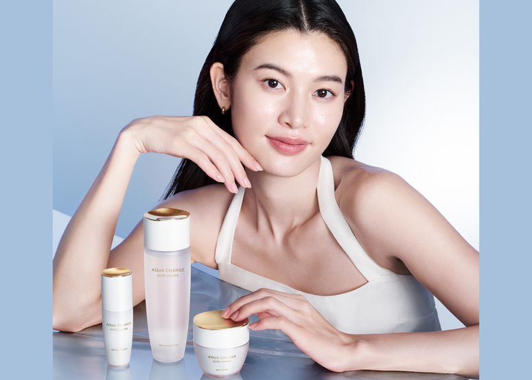 ESTÉE LAUDER 與勇心酒造共同研發 推出全新 Aqua Charge 自潤水漾活肌系列